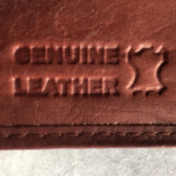 New* Saddle Brown Leather Wallet - Picture 3 of 16